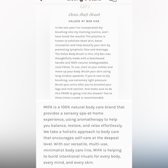 MIFA- detox body brush BNIB - Picture 3 of 3